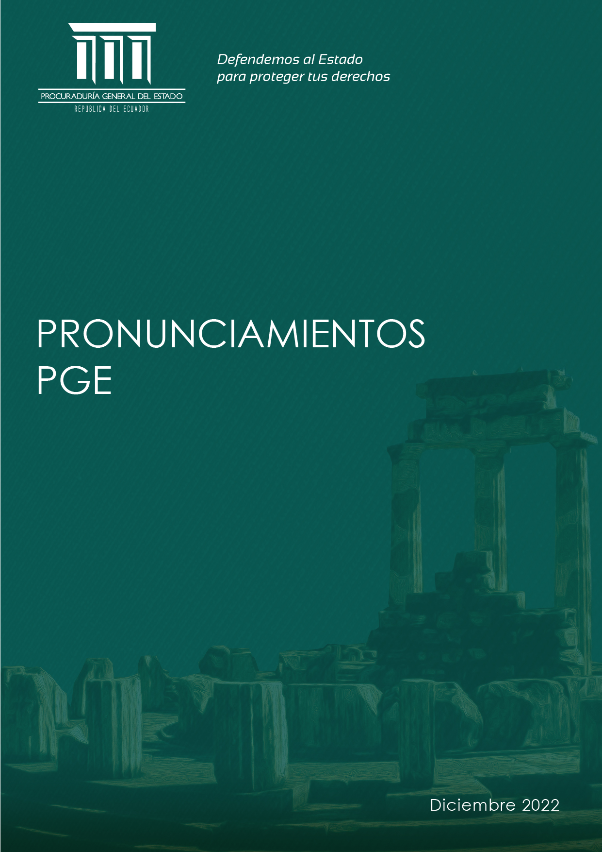 PORTADA PRONUNCIAMIENTOS PGE Diciembre 2022